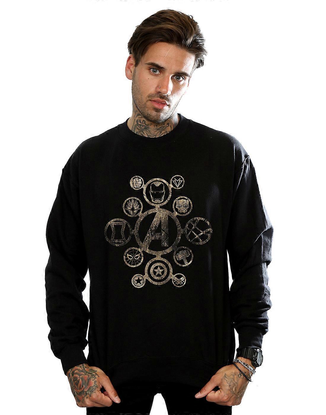 마블 남성용 어벤져스 인피니티 워 아이콘 스웨트셔츠