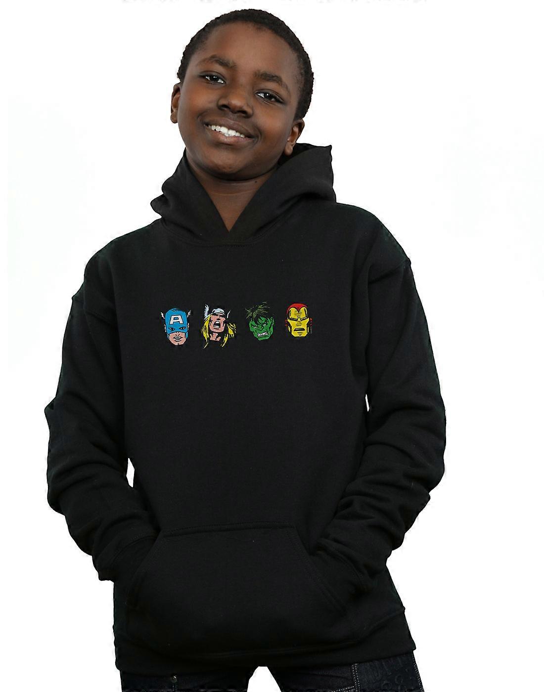 Marvel Boys Avengers Comic Heads Hoodie