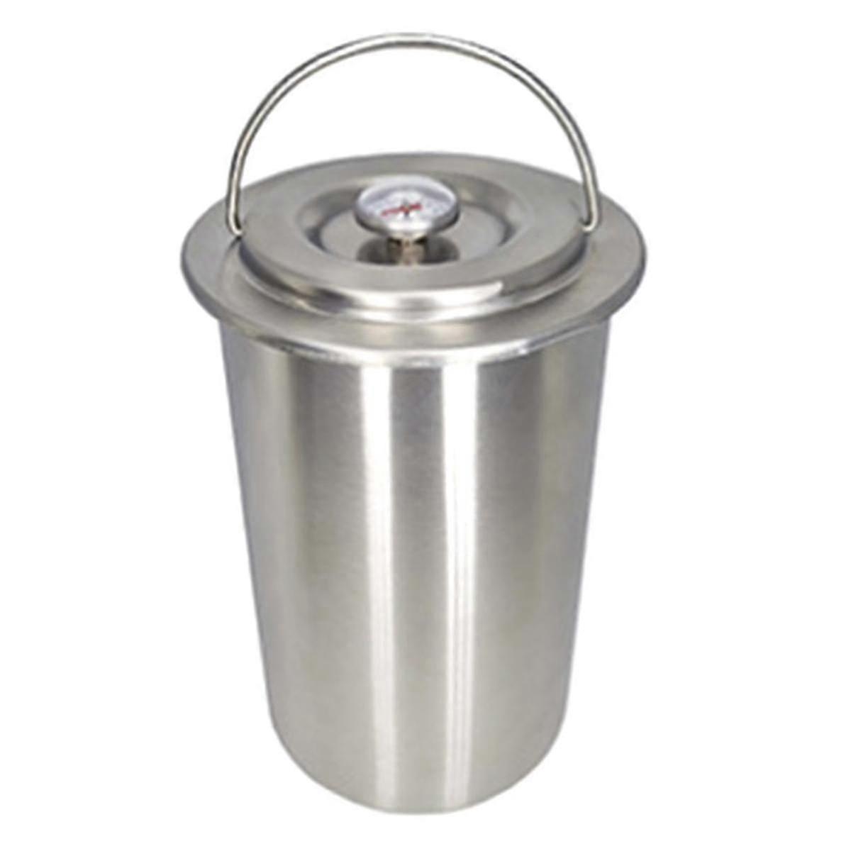 Stainless Steel Ham Press Maker Machine with Thermometer, Meat Poultry Kitchen Cooking Tools：