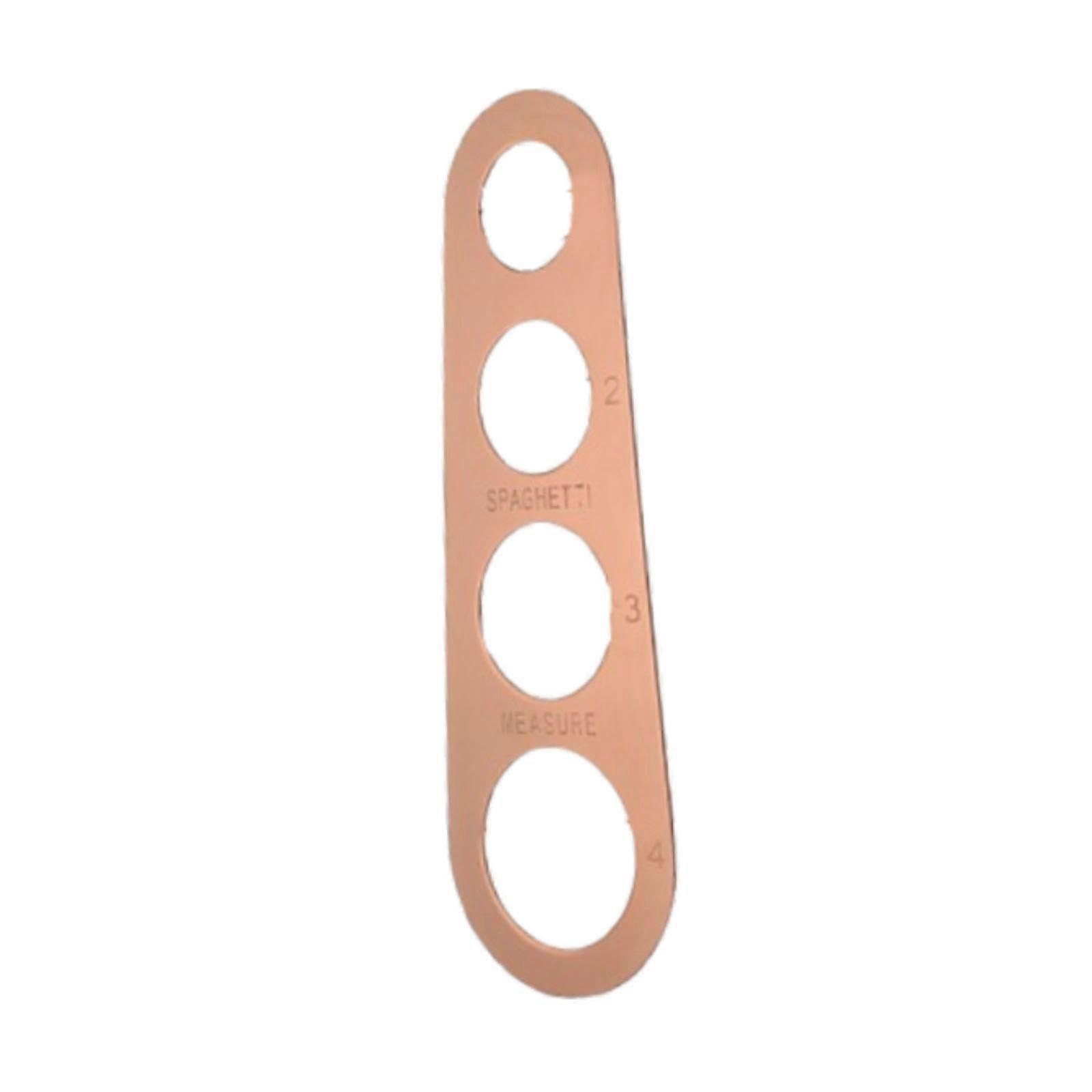Stainless Steel Spaghetti Measuring Tool with Four Serving Size Options, Rose Gold Pasta Portion Control