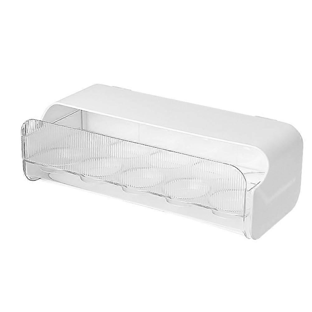 Wall Mounted Egg Holder 10 Grid Transparent Rack for Refrigerator Door SpaceSaving Storage