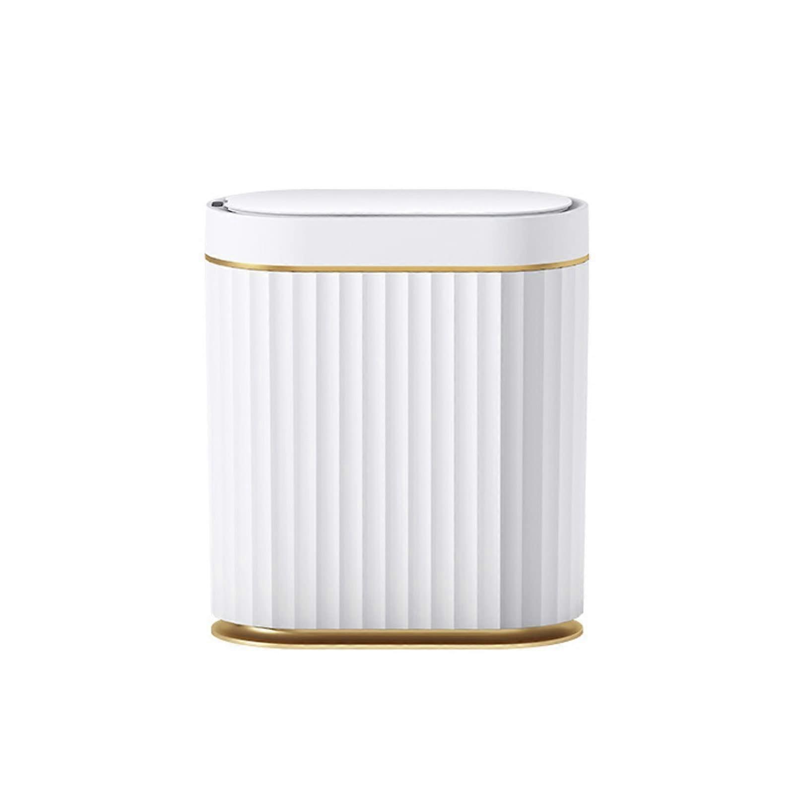 Automatic Sensor Trash Can for Kitchen and Bathroom, Large Capacity Smart Garbage Bin with Waterproof Lid