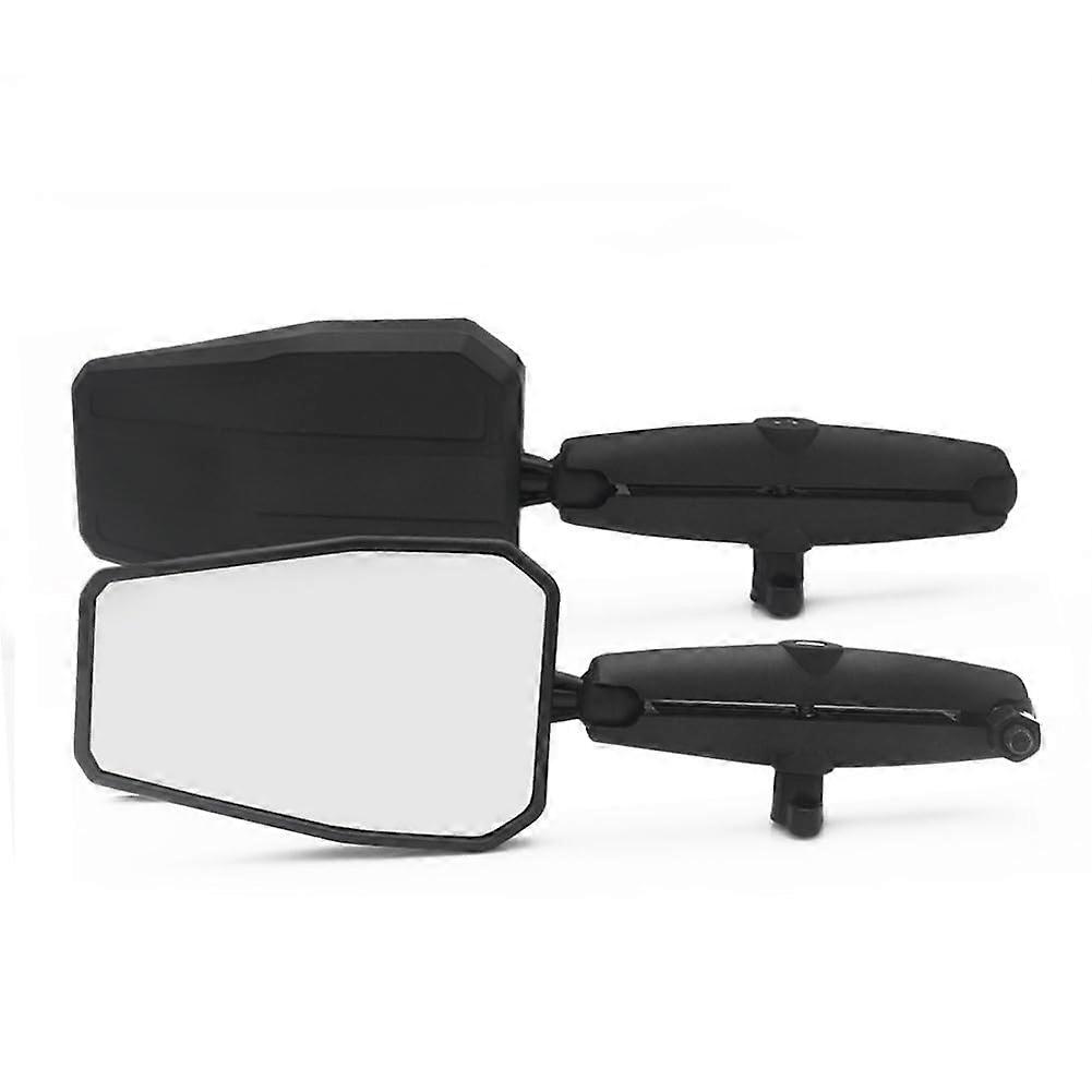Motorcycle Rearview Side Mirrors 360° Rotation Foldable AntiGlare Universal Handlebar