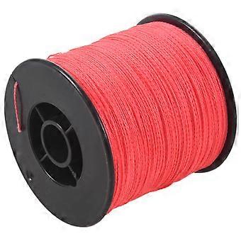Lenza da pesca intrecciata super resistente da 500 m, 100 libbre, 0,5 mm, PE, 4 fili, colore: rosso