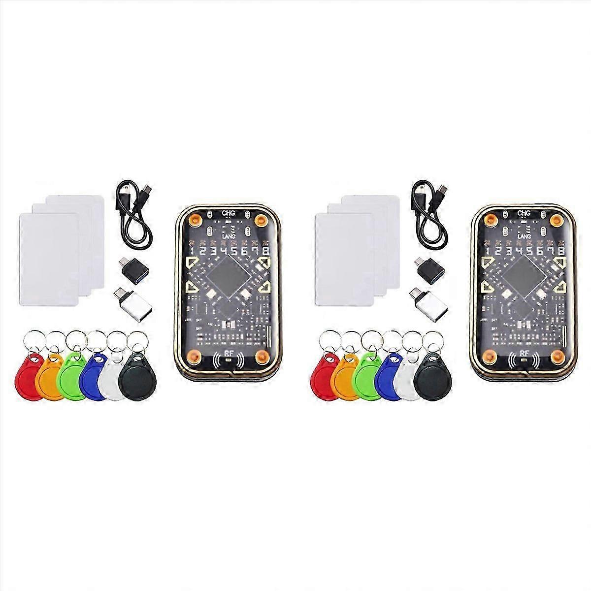 2X Chameleon Ultra V2.0 RFID Ultimate Emulator NFC Duplicator+6xCUID 12xUID