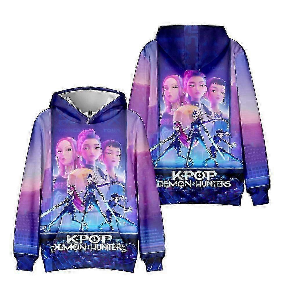 Moletom com capuz KPop Demon Hunters com estampa 3D 03