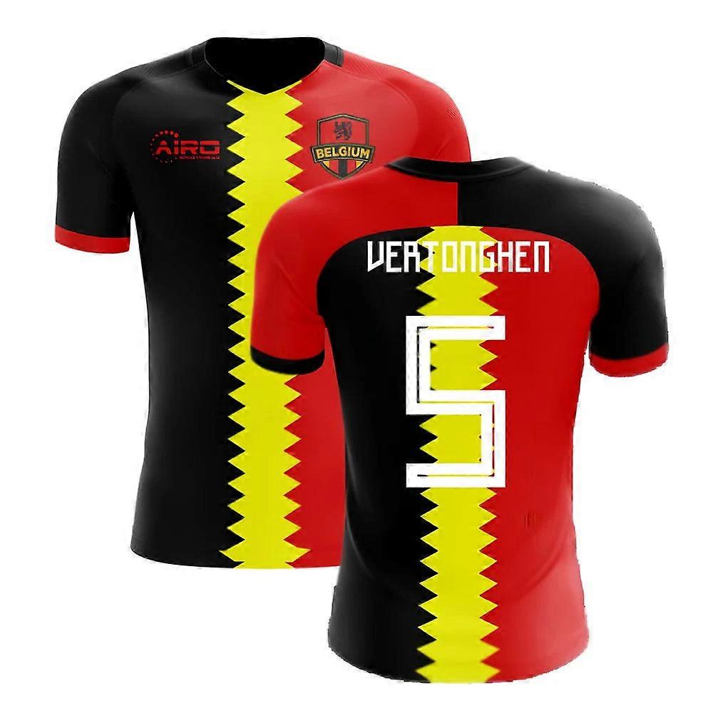 2025-2026 Belgium Flag Concept Football Shirt (Vertonghen 5)
