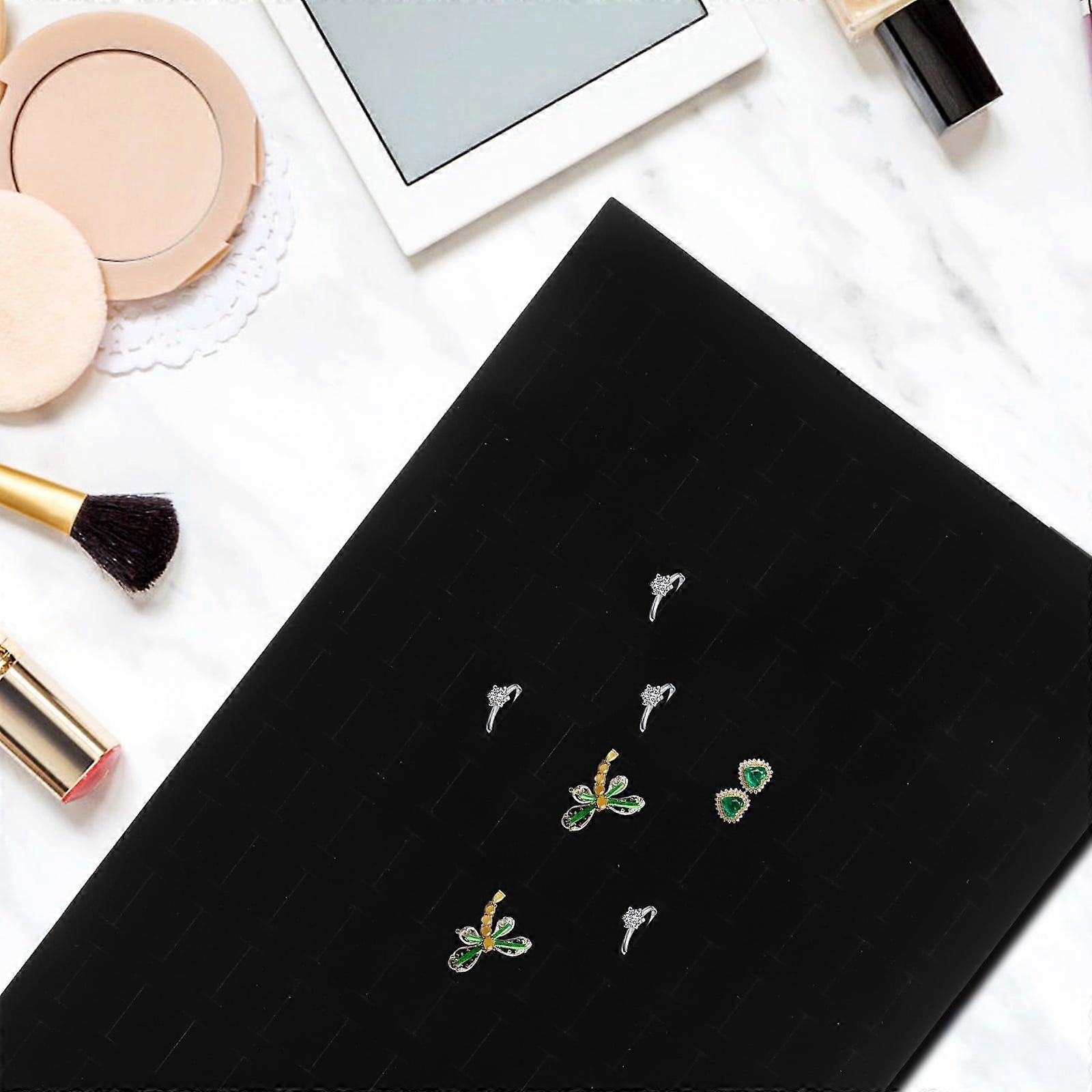 Ring Display Inserts Ring Storage Tray Showcase 120 Slots Rings Holder Pad