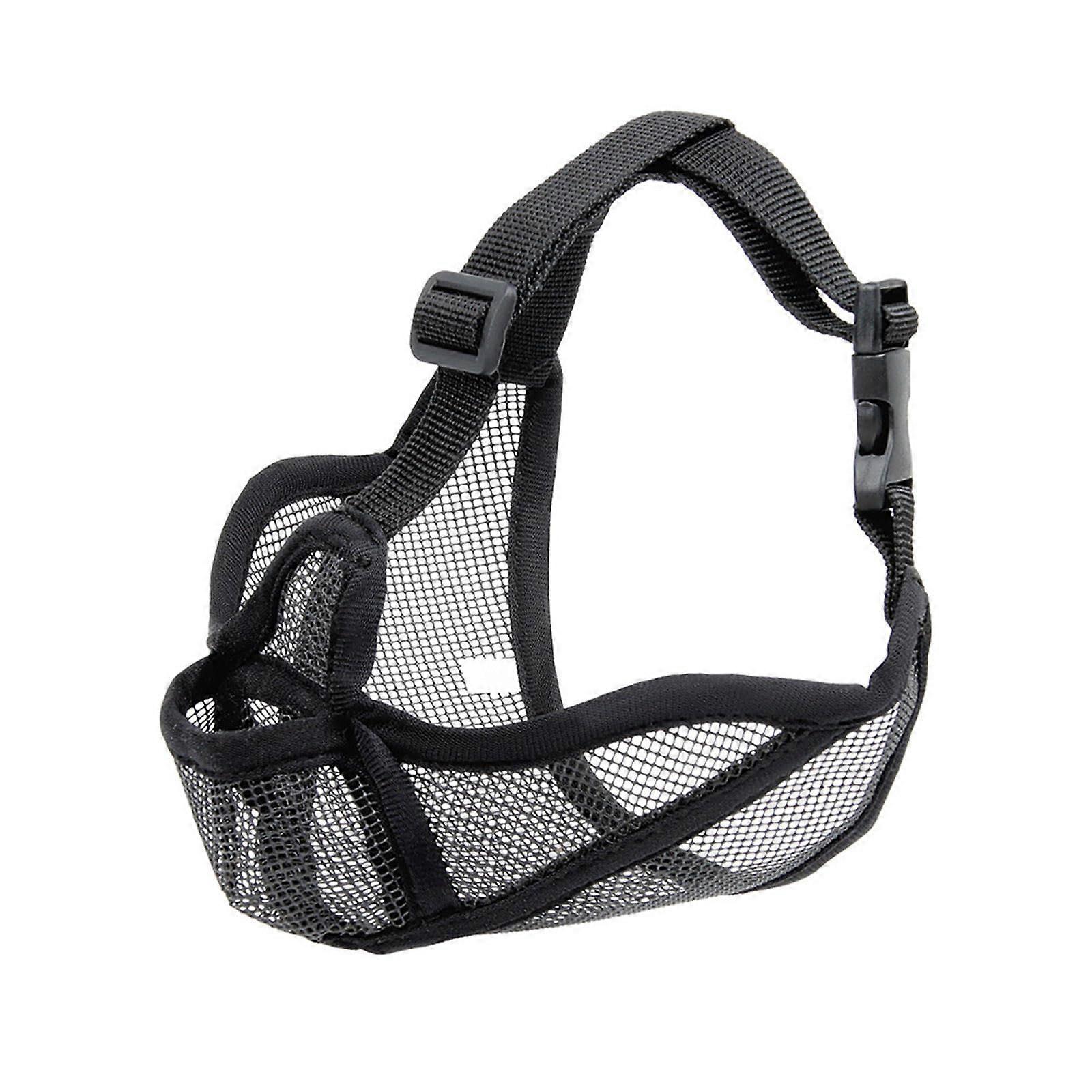 Adjustable Breathable Dog Muzzle for Large Breeds with Comfortable Secure Strap Bite Guard