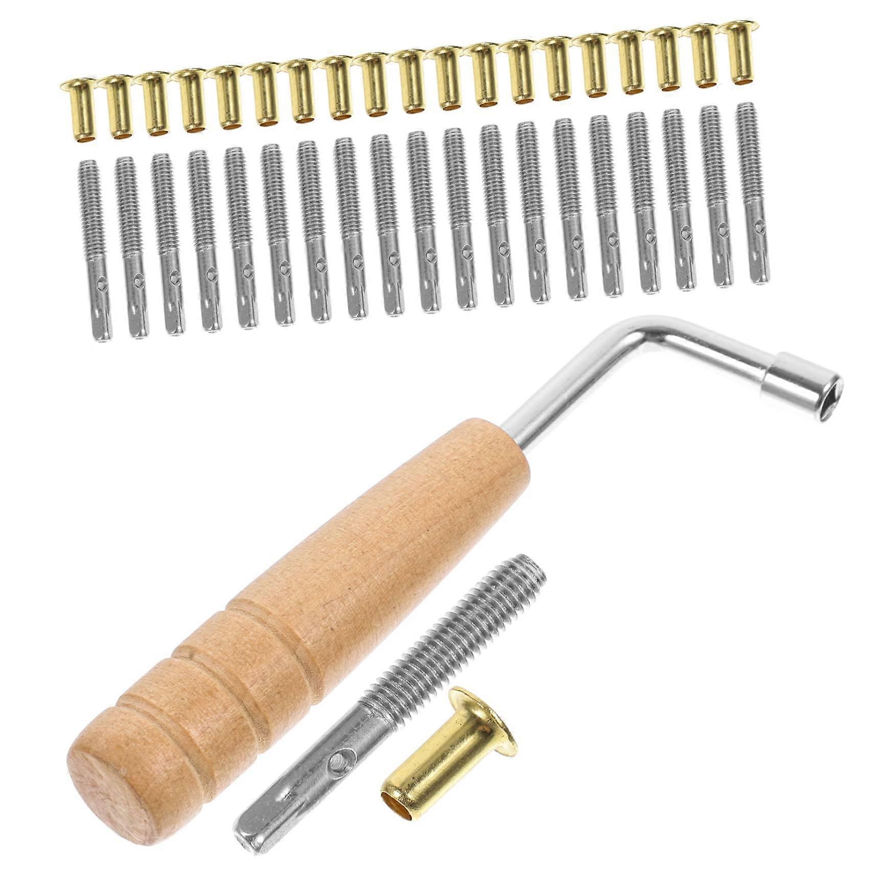 Lyre Harp Tuning Pegs Set with Precise Control and Durable Metal Construction for Easy Replacement