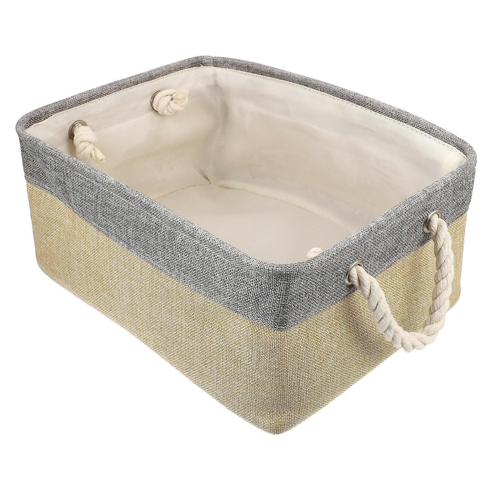 Foldable Storage Basket for Storage 2Pcs Cloth Basket with Handle