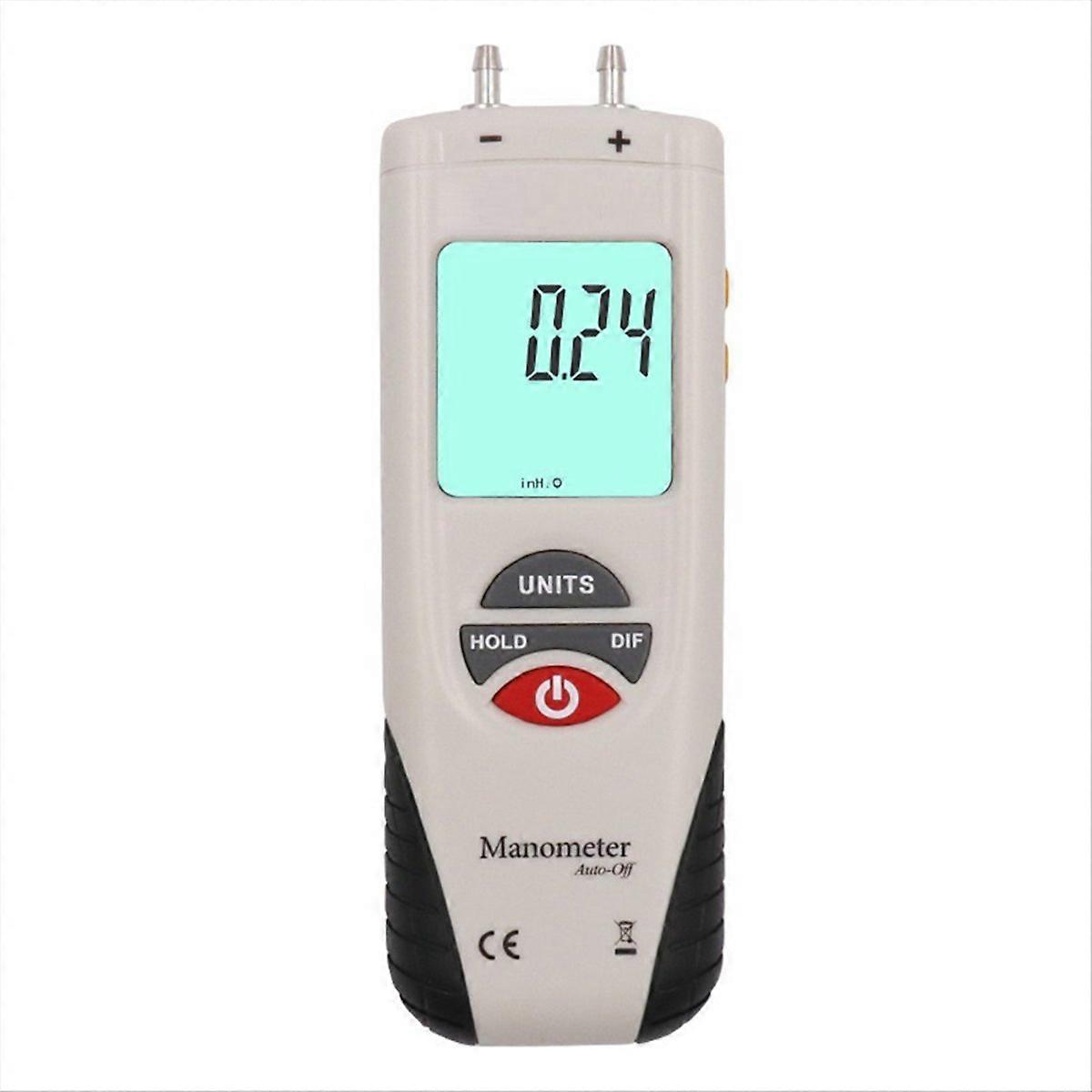 HT-1890 Gas Pressure Gauge Manometer Digital Manometer Data Hold