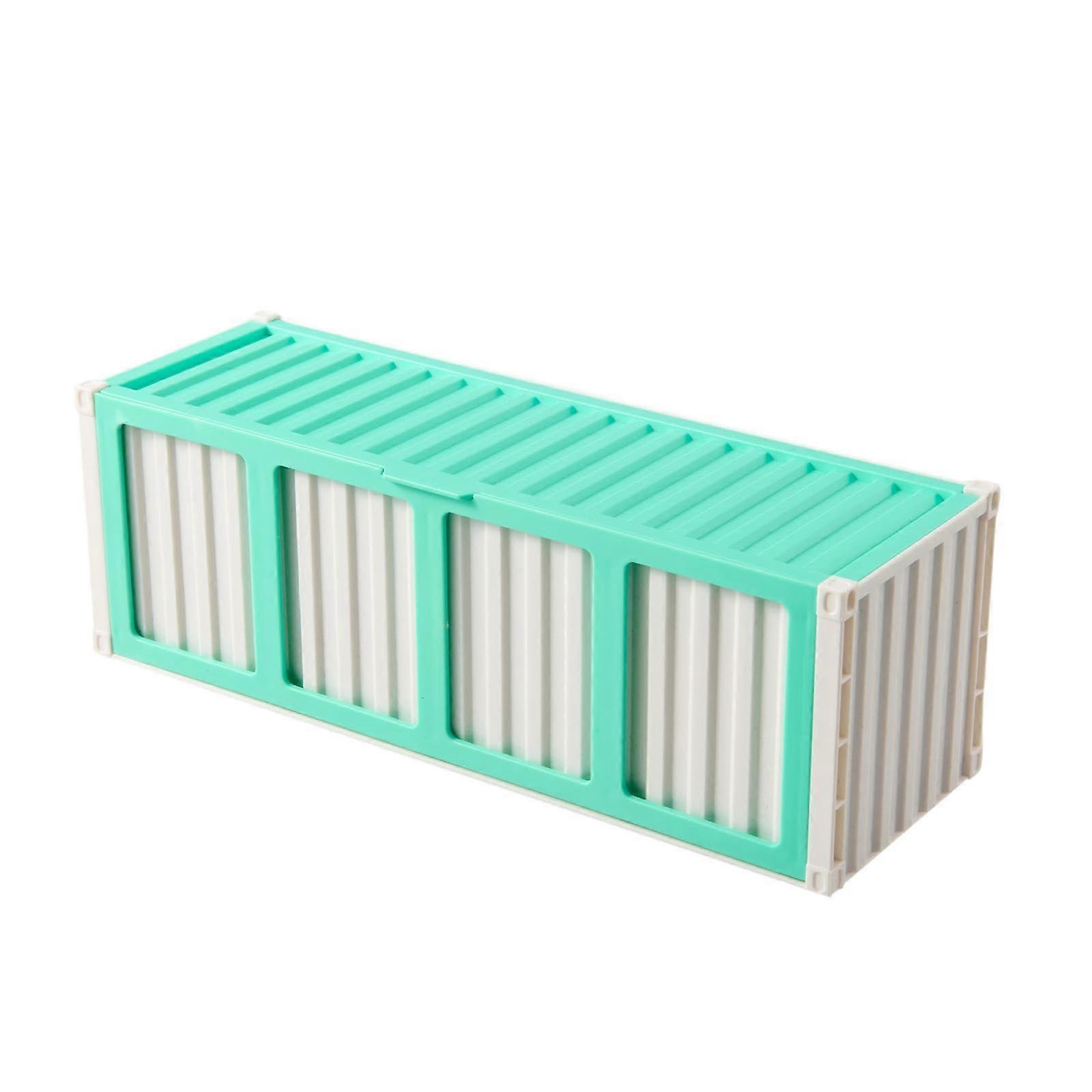 Trading Card Storage Box with Clear Display Window, Stackable Dustproof Green Card Organizer Case