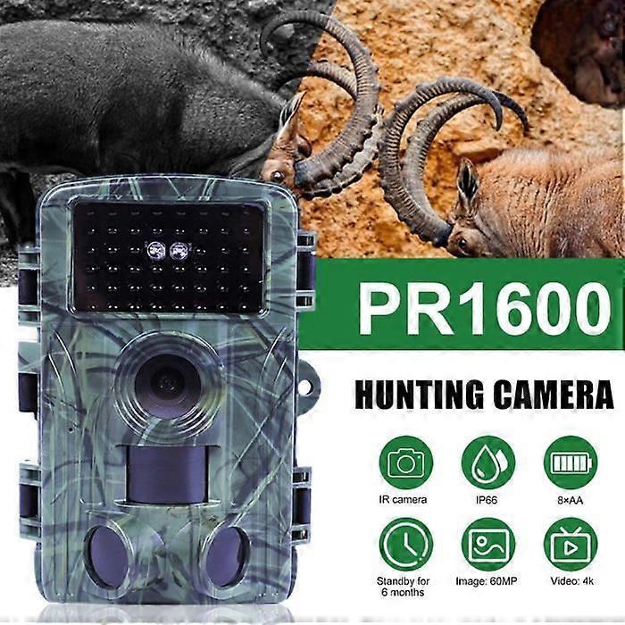 Hunting Camera - QINGQUE - PR1600 - 60MP - 4K - Motion Detection - WiFi