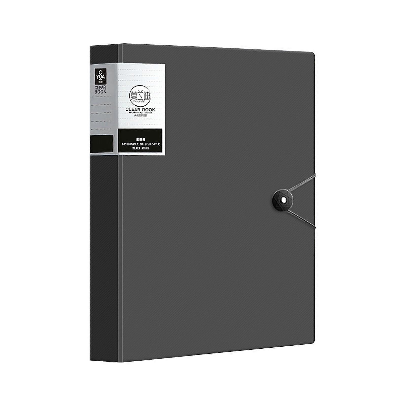 Yoloke A4 Transparent Insert Folder, 40 Page Data Book, Multifunctional Presentation Binder, Stable Polypropylene Sheets