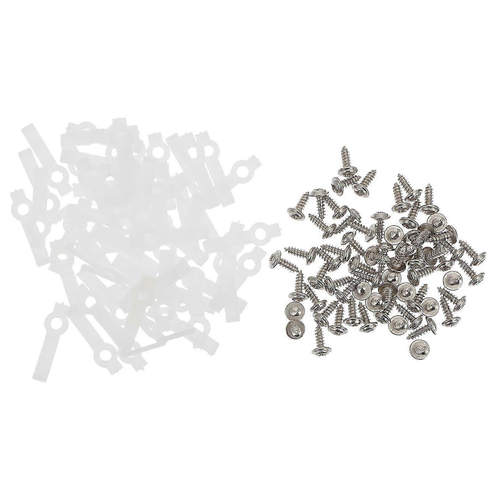 LED Rope Light Holder Clips for Mounting 100Sets White Nylon Material