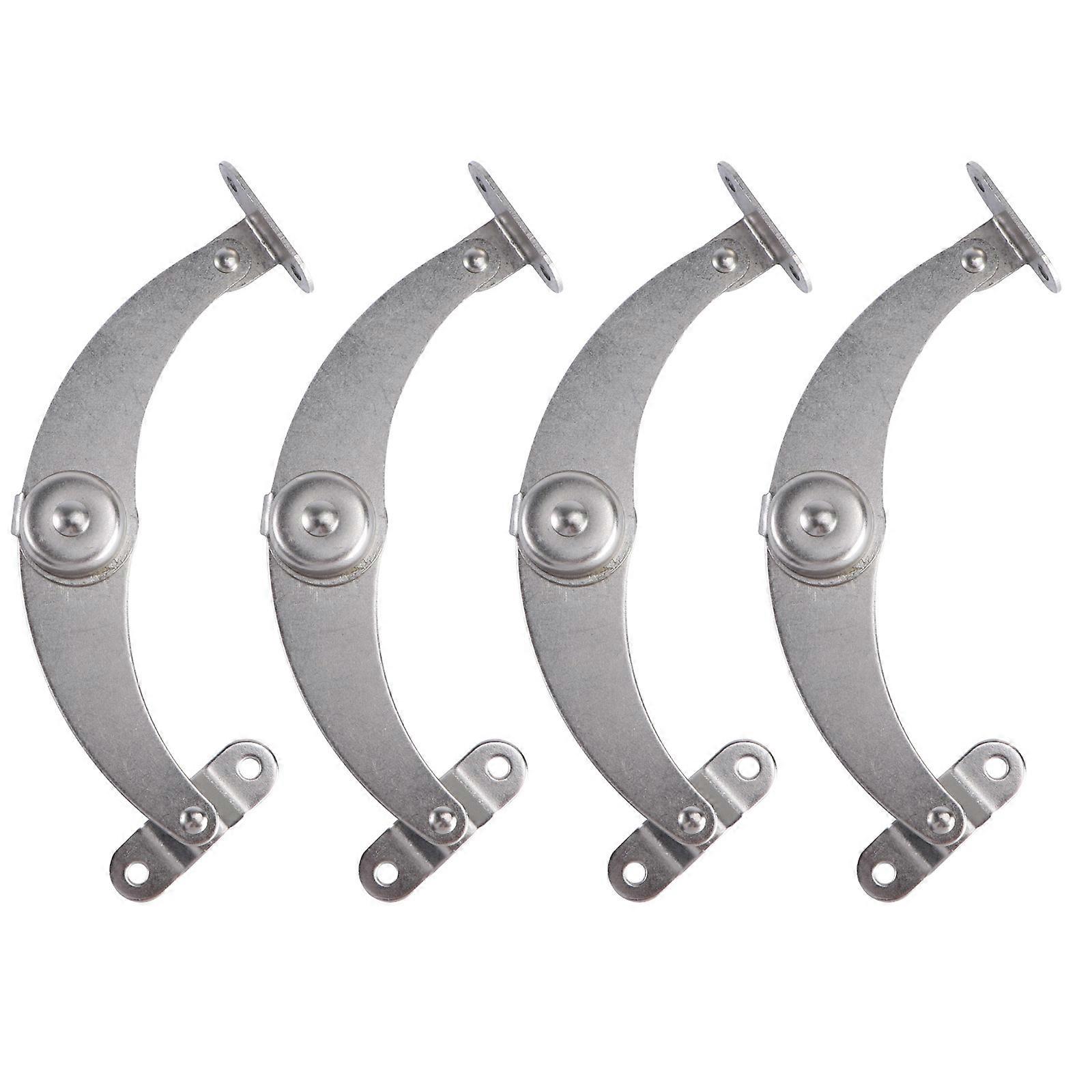 4Pcs Adjustable Support Pull Rods Practical Stainless Steel Support Rods Silver