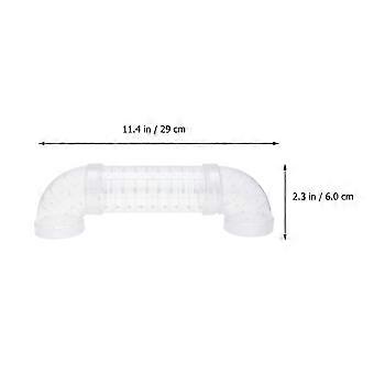 Tuyau extérieur DIY pour cage à hamster, avec 2 coudes et 1 tube droit, pour l'exercice.