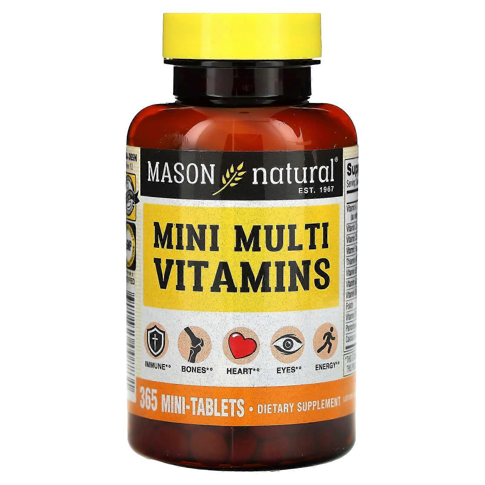 Mason Natural, Daily Multiple Vitamins, 365 Tablets