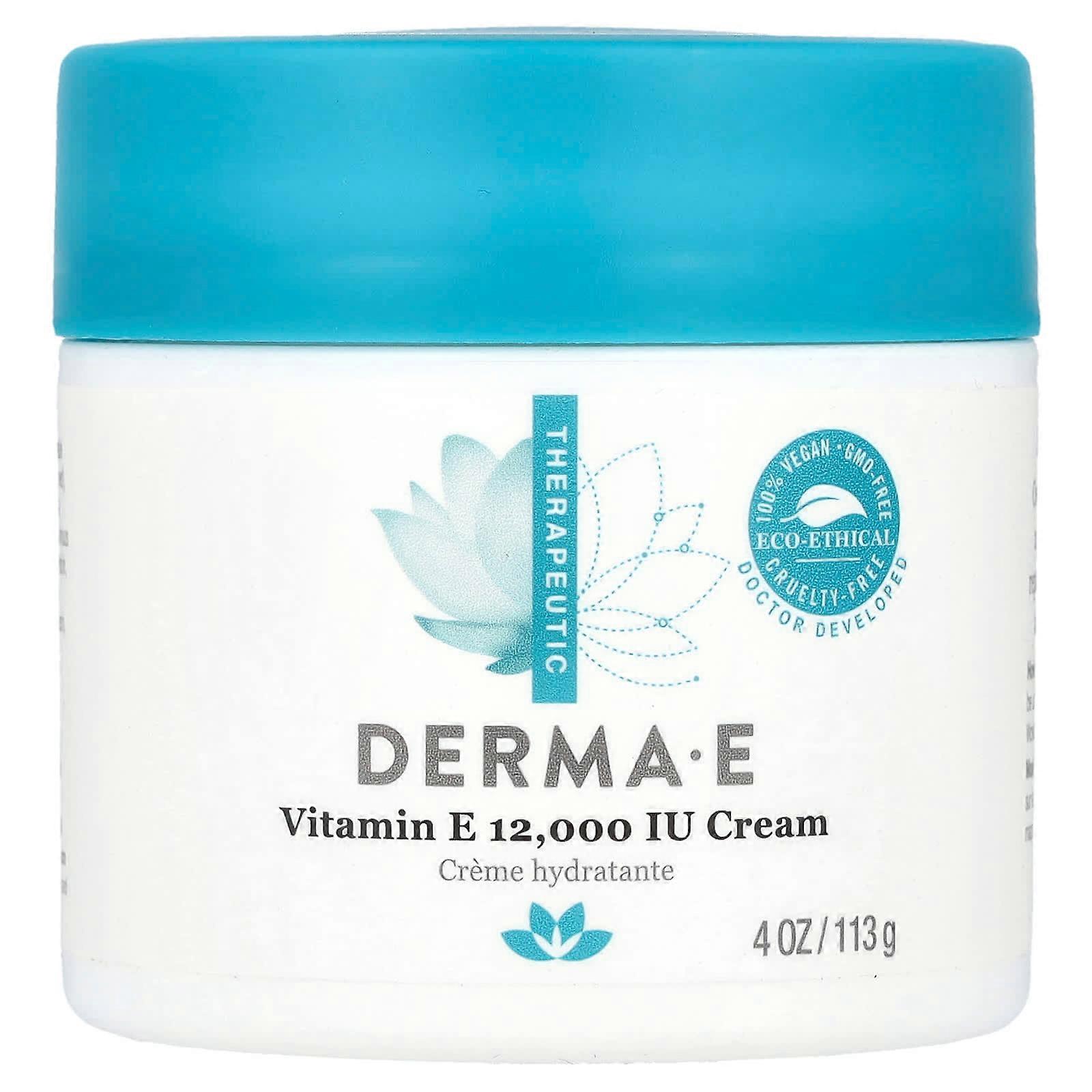 DERMA E, Vitamin E Creme, 12,000 IU, 4 oz (113 g)
