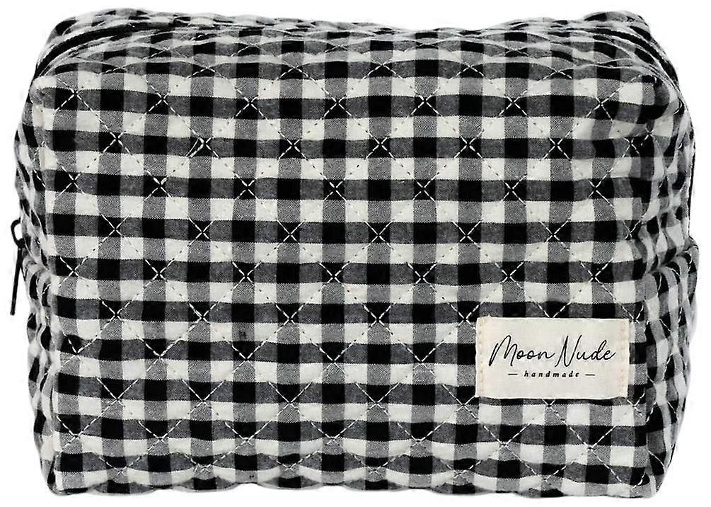 Moon Nude Classic Large Makeup Bag - Black/White