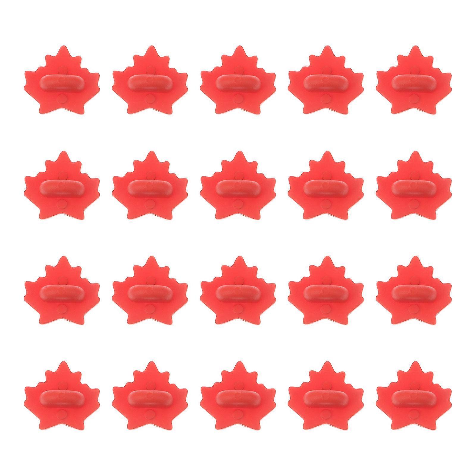 Rubber Maple Leaf Brooch Clasps for Pin Back Replacement 100Pcs