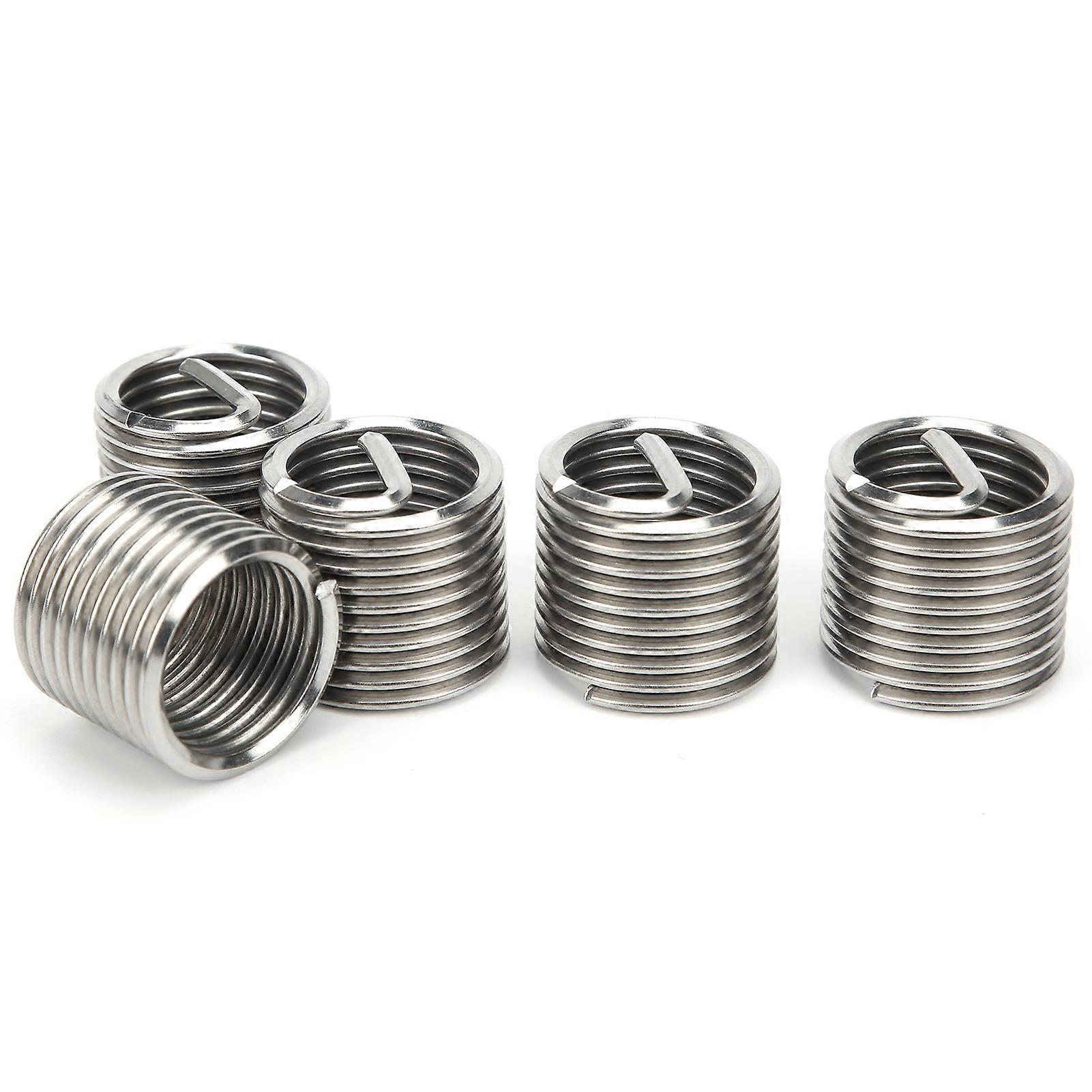 5Pcs Wire Thread Insert Coiled Sleeve Bushing Nut Threaded Expansion Tool Kit M20x2.5x1.5D