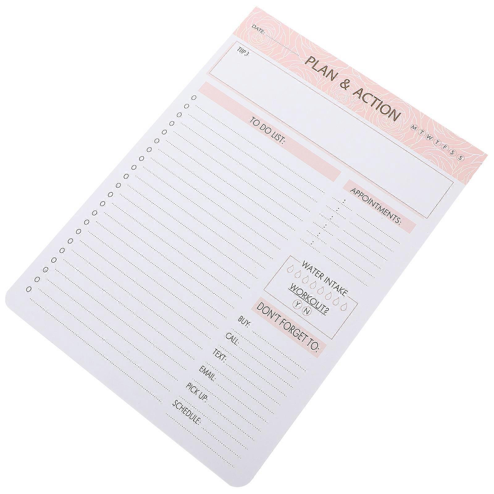 Assorted Color Planner Notepad for Writing Use 1 Book Multi-Function Memo Pad