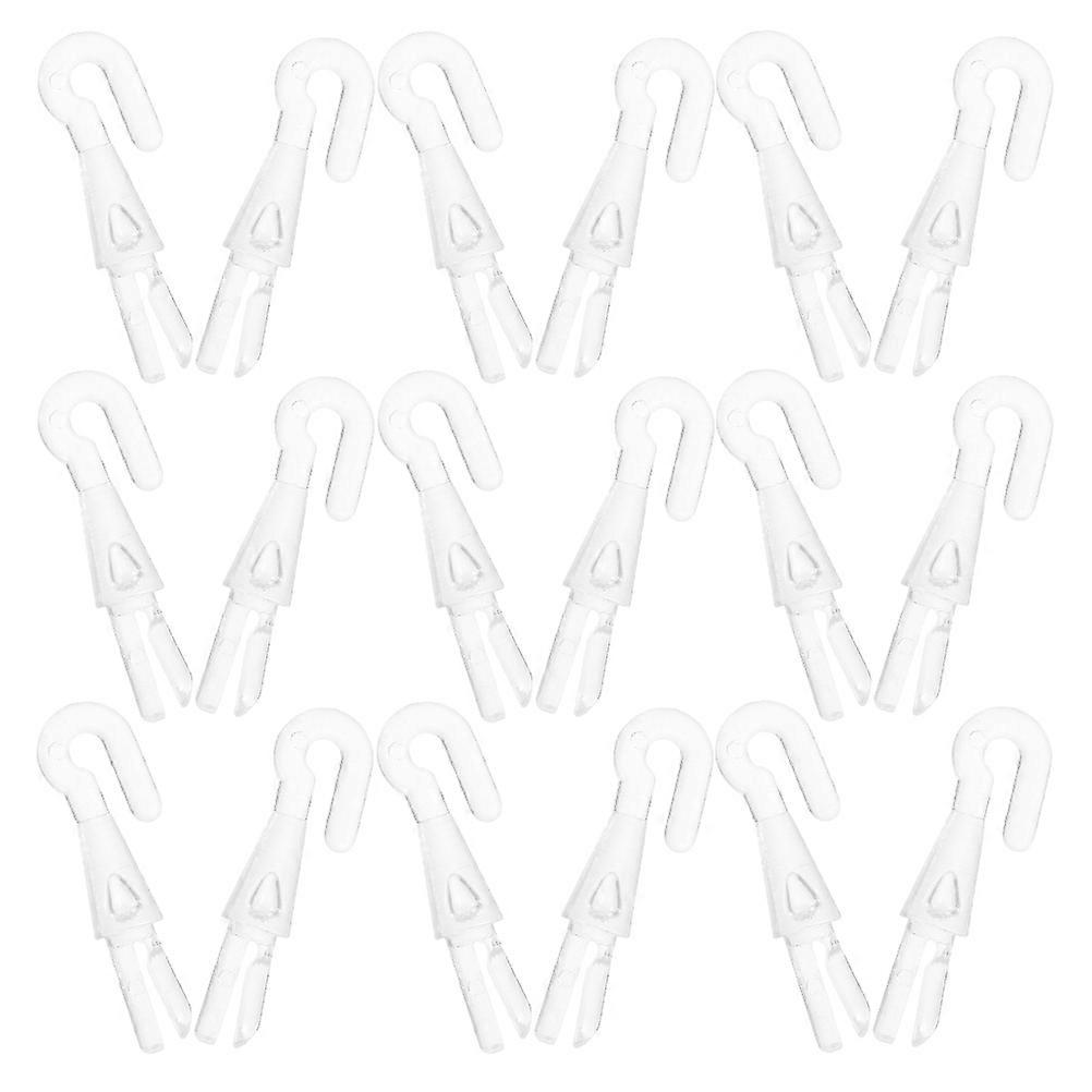 Blind Wand Hook Connector 20Pcs Plastic Clear Replacement for Window Blinds