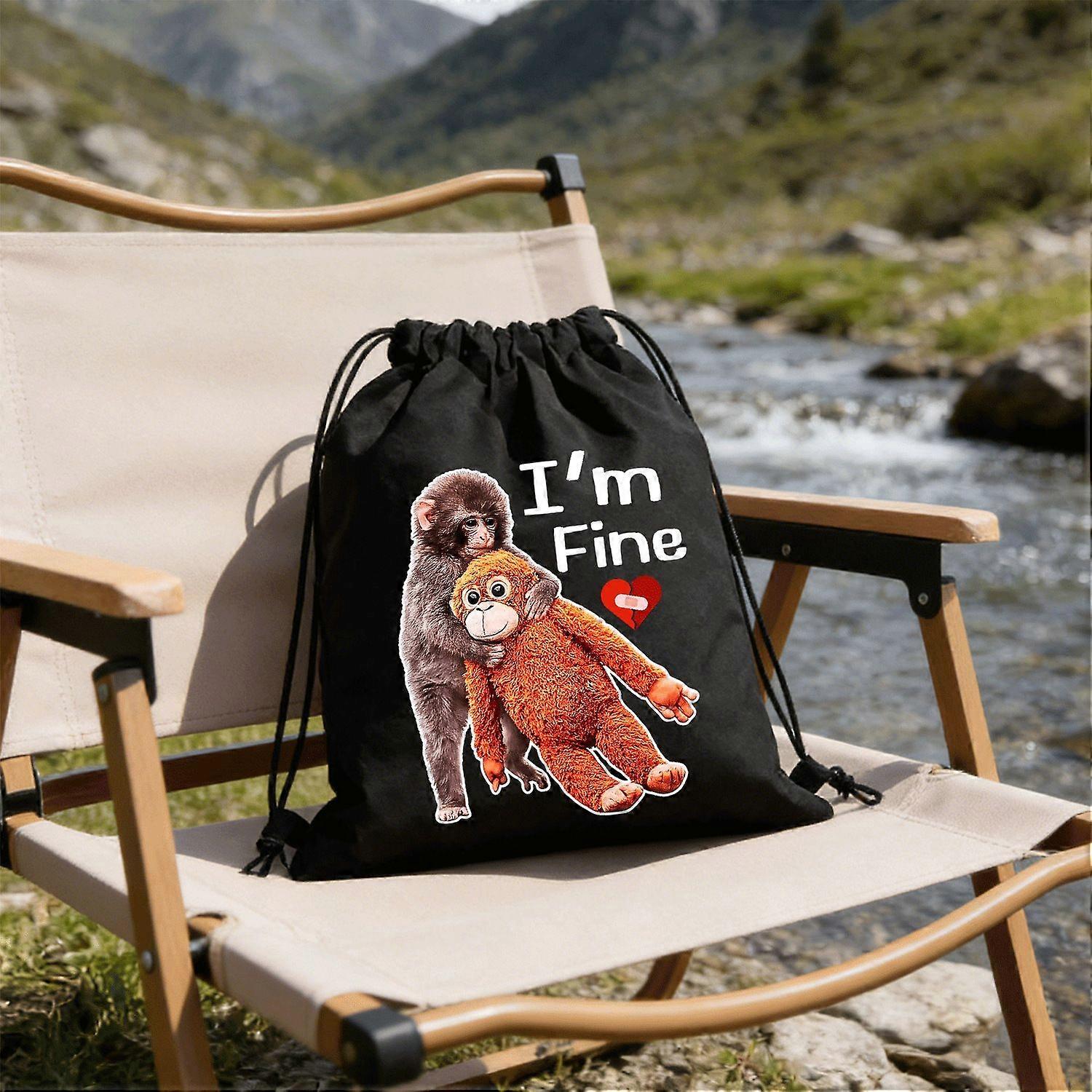 Sto bene Zaino regolabile con coulisse Monkey Punch Outdoor Adventures-Cqazw