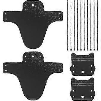 2 Pack Mountain Bike Fenders, High Compatible Bicycle Mudguard Fits 26", 27.5", 29", Thicken Widen Front And Rear Mud Guard, Mtb Fender, Frame Guards 