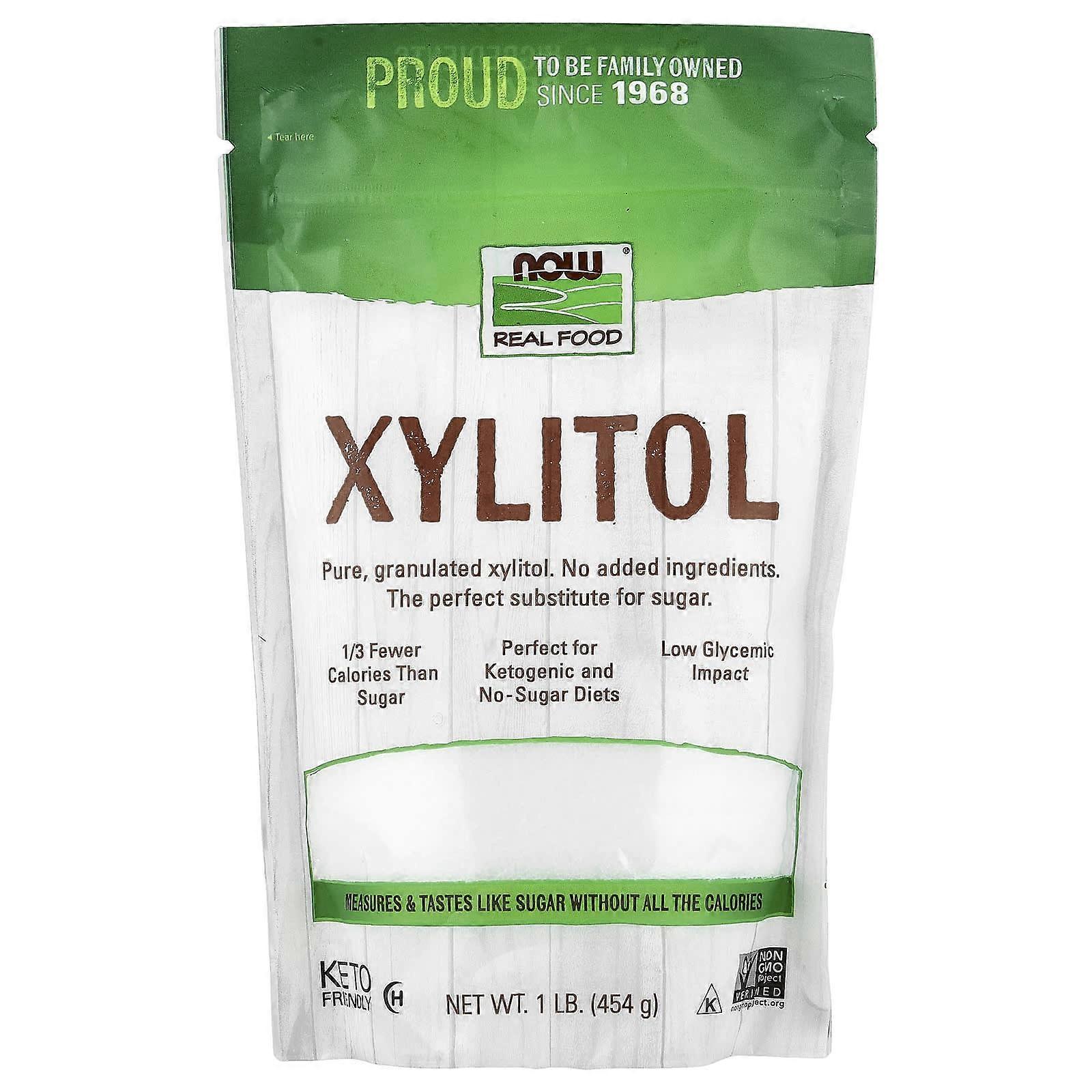NOW Foods, Real Food, Xylitol, 1 lb (454 g), 3-Pack