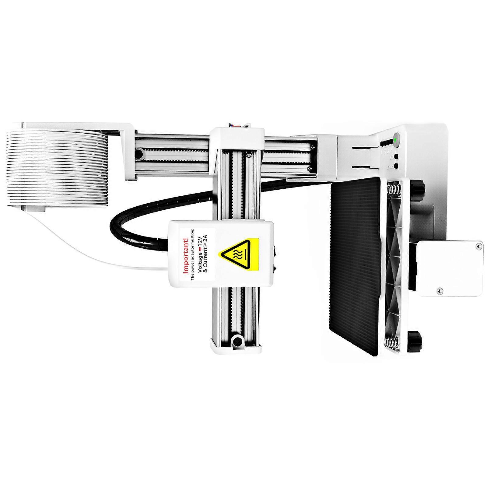 K10 Quiet 3D Printer Lightweighted Entry Level Printer For Beginners Featuring One Button Print Control  White