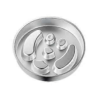 Stainless Steel Slow Feeder Bowl Pet Food Dish for Dogs Cats Anti-Slip Design Large Capacity Chew Slowly