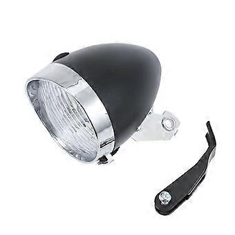 1 set Retro Vintage 3 LED's Voorlicht Koplamp Mountainbike Verlichting Waterdicht Fietsen Zaklamp Lamp Veiligheidslicht MTB Fiets Accessoires (Zwart)