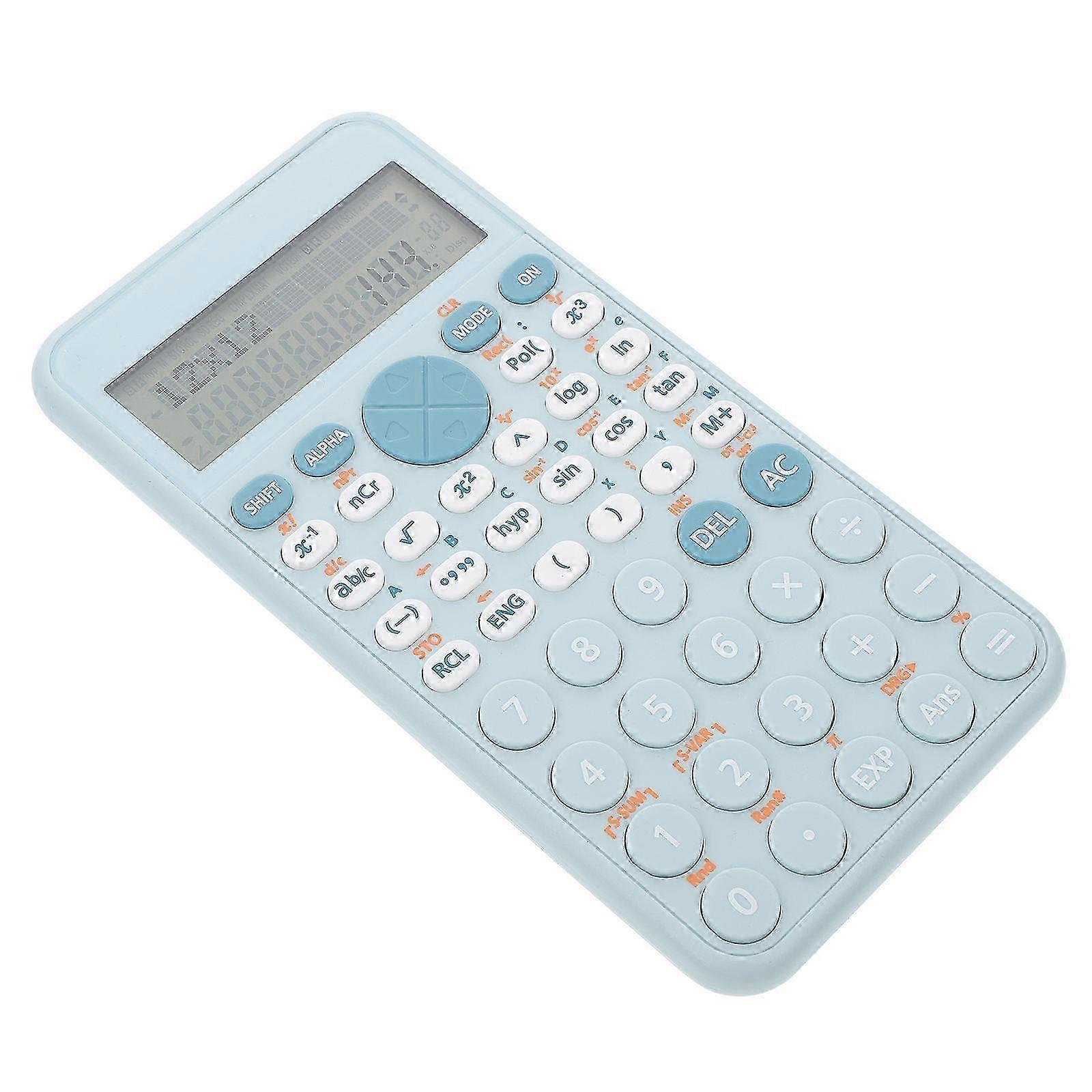 Calculator Function Scientific compatible withOffice Use College Student Blue