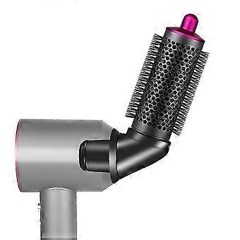 Rund borste kompatibel med Airwrap med adapter kompatibel med hårtorkstillbehör, rund volymborste lila