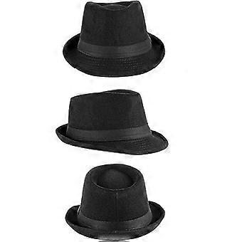 Chapeau de feutre imperméable à l’eau Jazz Hat Chapeau Trilby pliable Retro Style Rollé Brim Floppy Caps Chapeaux melon - Femmes Hommes