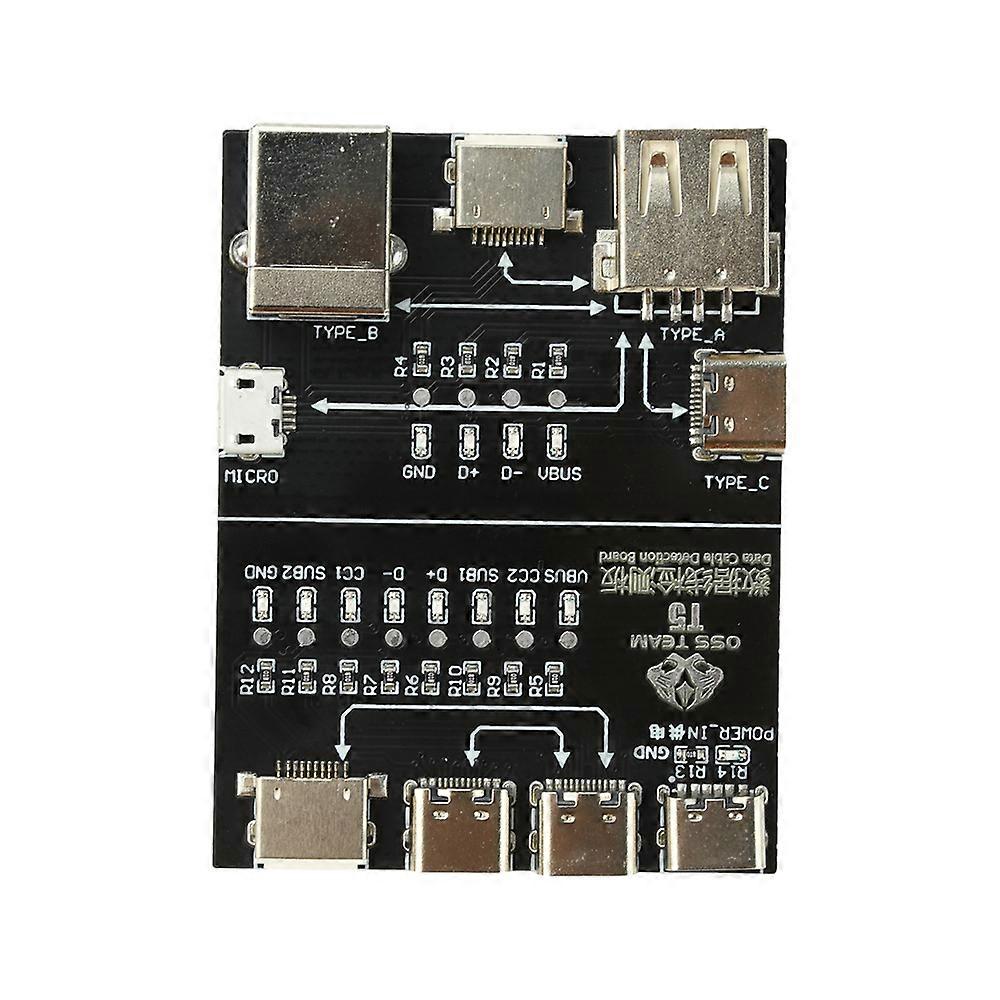 T5 Cable Tester Board Multi-Function Interface Cable Testing Module Rapid Detection compatible with Lightning Type-C Micro