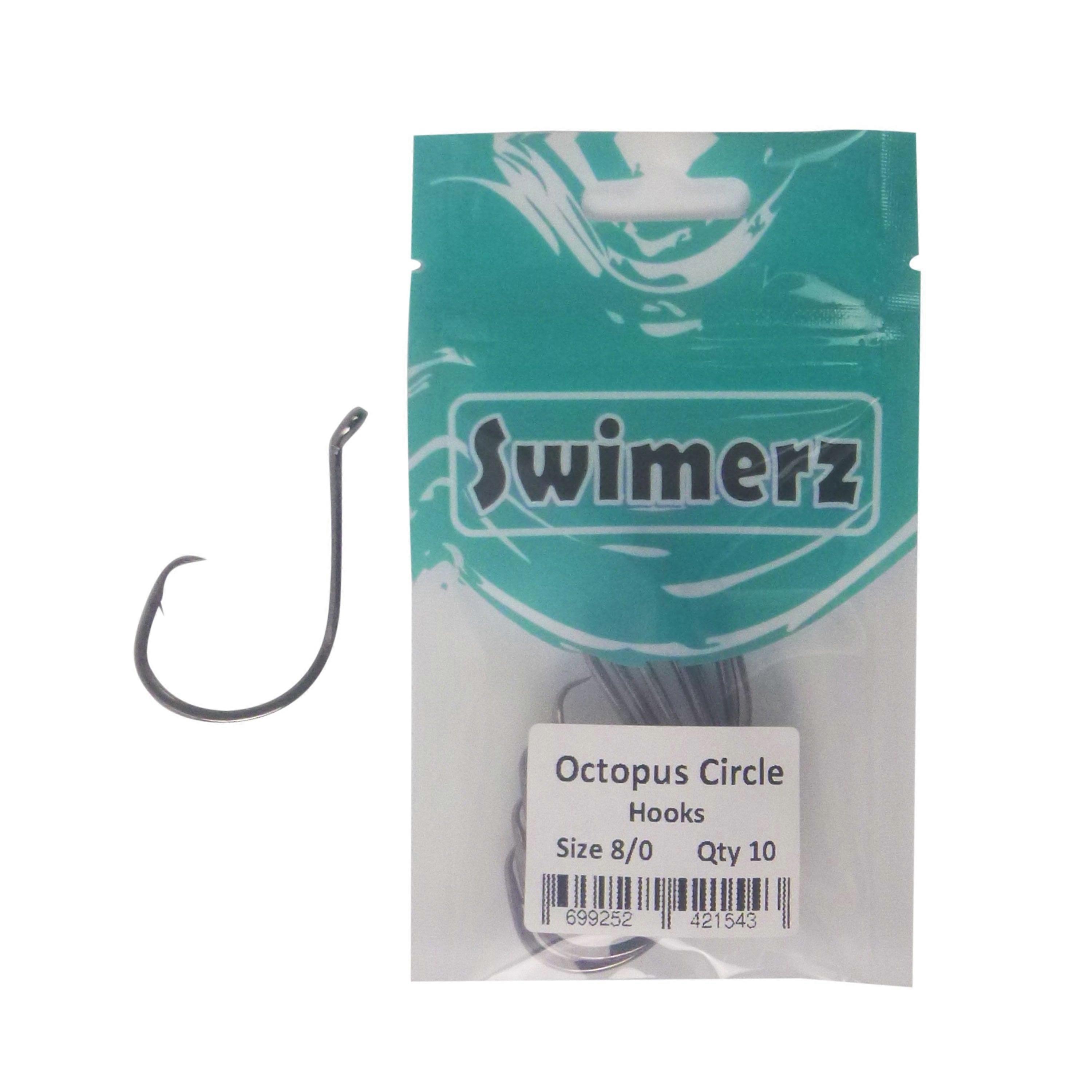 Swimerz 8/0 Octopus Circle 10 Pack Hooks