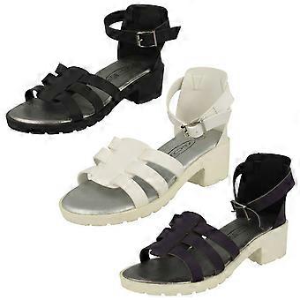 Girls Spot On Buckle Strap Sandals