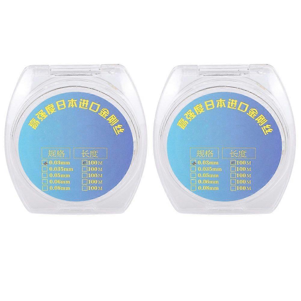 2 Pcs Screen Separator Wire Display Split Cutting Wire 100Meters Screen Separating Tool0.03mm