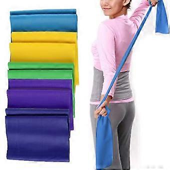 Rubber Stretch Resistance Band Exercise Fitness Band for Yoga Pilates