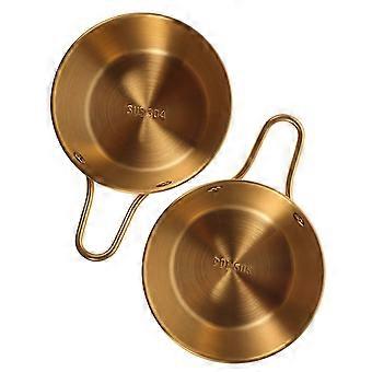 Golden Camping Wine Cups Multi-Function Water Bowls 4Pcs Camping Accessories