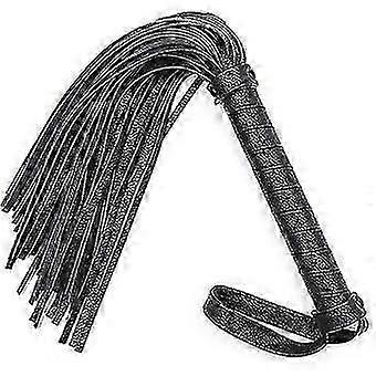 Faux Leather Horse Riding Whip - Loud Snap Popper, Easy Grip Training Whip for Horses