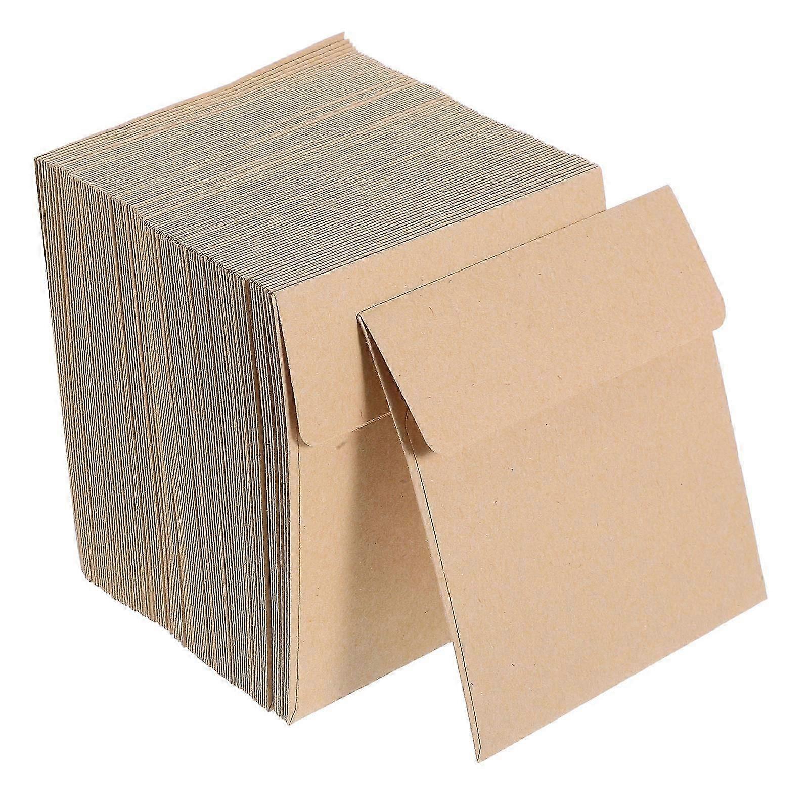 Small Envelopes Paper compatible with Storage Use 500Pcs Khaki Small Packets
