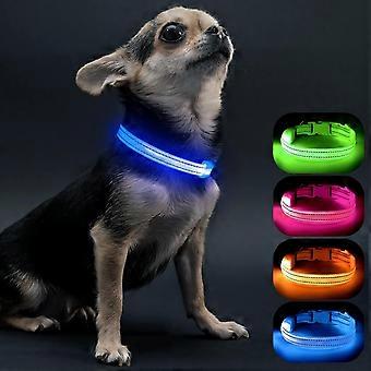 Light Up Dog Collars for Small Dogs,LED Dog Collar Light Rechargeable,Fully Adjustable Lighted Dog Collar,Glow in The Dark Dog Collars with Dog Lights