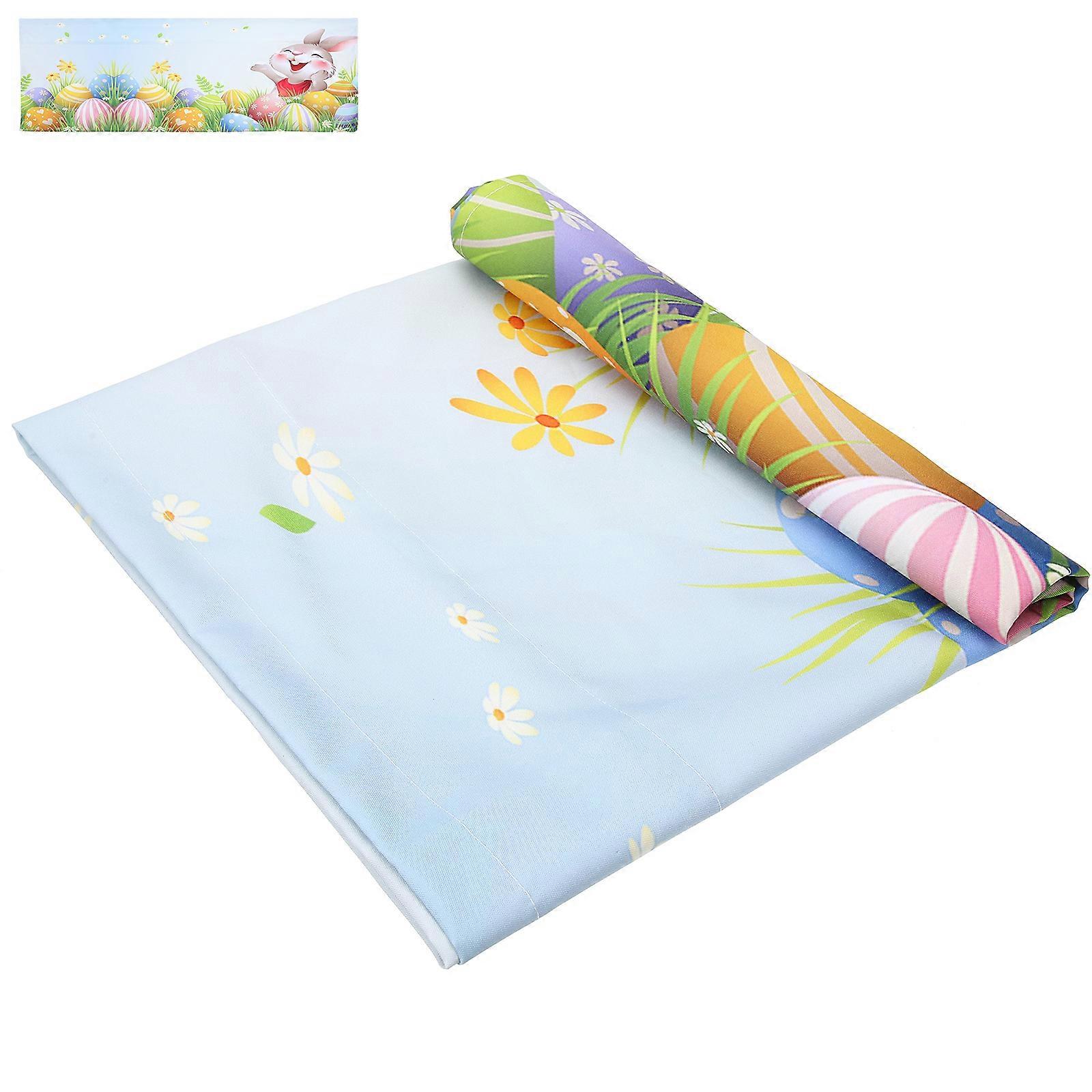Window Easter Curtain Valance Easter Theme Pattern Valance for Kitchen Easter Window Valance