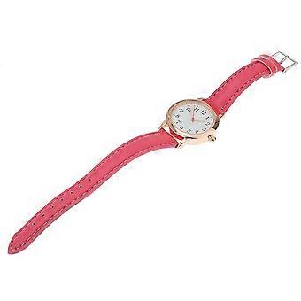 Damenmode wasserdichte Quarzuhr PU-Lederarmband einfache lässige Armbanduhr