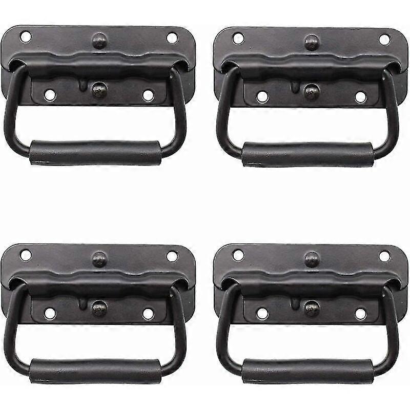 4 Piece Flight Case Handle, Tool Box Spring Handle, Pull Spring Folding Handle, Spring Box Handle, Handle Replacement compatible with Toolbox or S